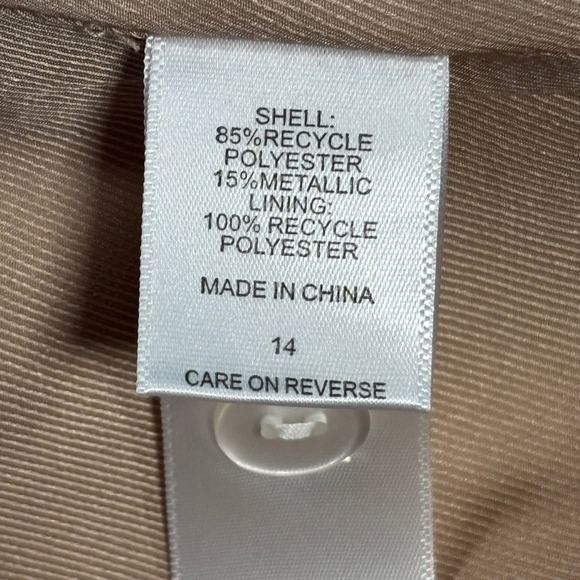 Happy X Nature Kate Hudson Lilac Shiny Metallic High Waisted Pants Size 14 NWT - Picture 9 of 16